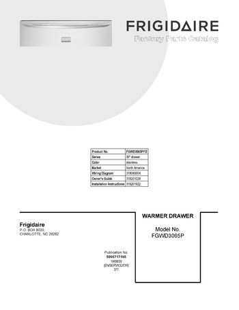 Diagram for FGWD3065PFB