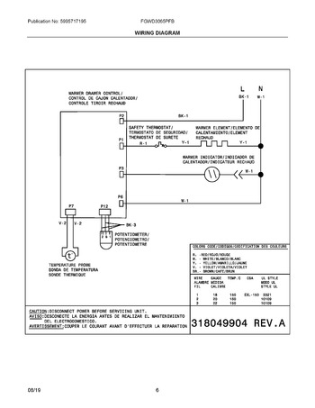 Diagram for FGWD3065PFB