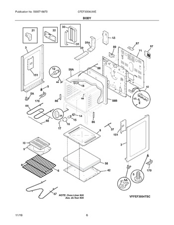 Diagram for CFEF3054UWE