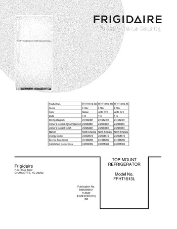 Diagram for FFHT1513LZ6