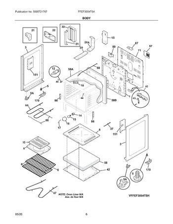 Diagram for FFEF3054TSK