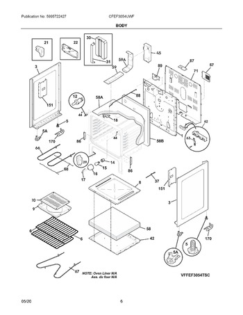 Diagram for CFEF3054UWF