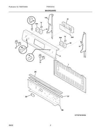 Diagram for FFEF3016VBC