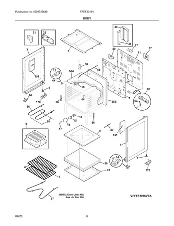 Diagram for FFEF3016VBC