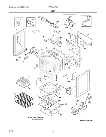 Diagram for FFGF3054TSF