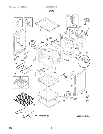 Diagram for CFEF3016VSD