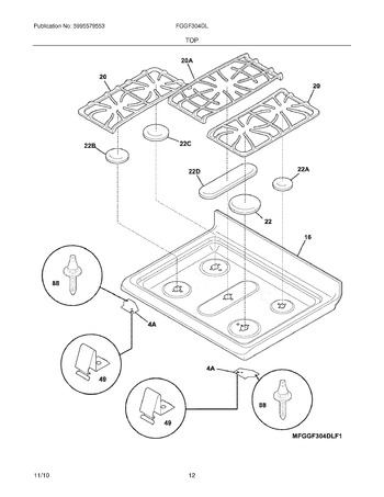 Diagram for FGGF304DLW1