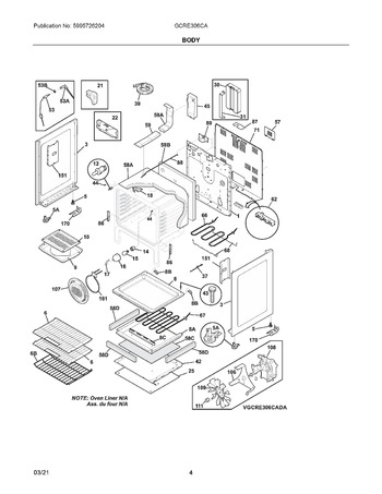 Diagram for GCRE306CAFF