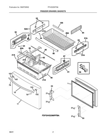 Diagram for FFHD2250TS8