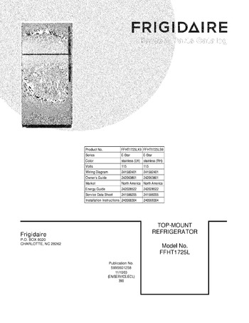 Diagram for FFHT1725LS9