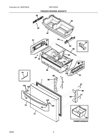 5304530757 - Refrigerator Fresh Food Door