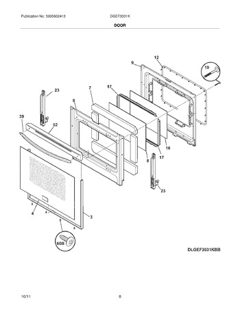 Diagram for DGEF3031KWE