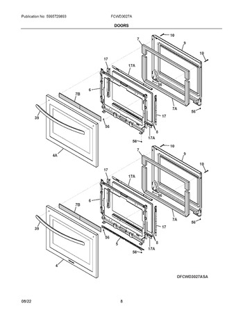 Diagram for FCWD3027ABA