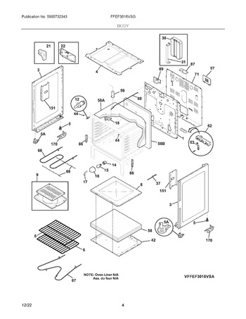 Diagram for FFEF3016VSG