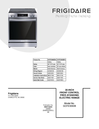 Diagram for GCFE3060BFA