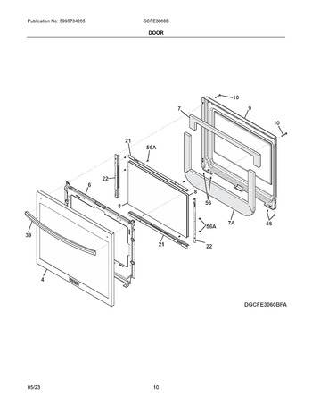 Diagram for GCFE3060BFA