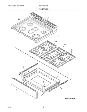 Diagram for FCFG308LAFA