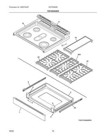 Diagram for GCFG3060BDA