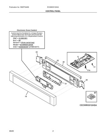 Diagram for ECWM3012ASA