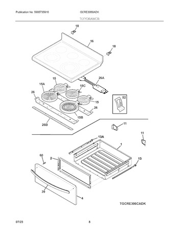 Diagram for GCRE3060ADK