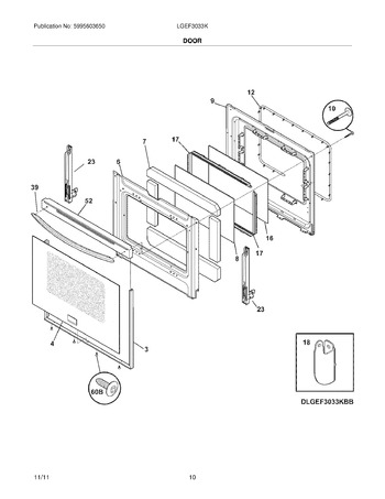 Diagram for LGEF3033KWF