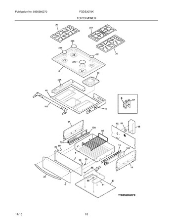 Diagram for FGDS3075KBD