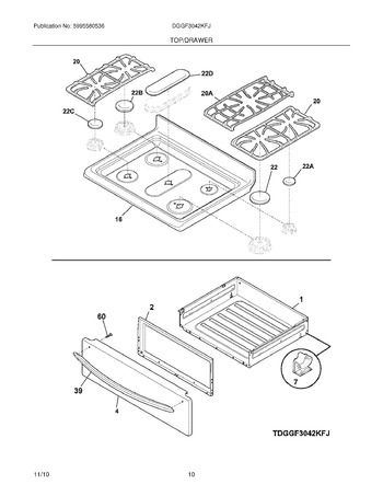 Diagram for DGGF3042KFJ