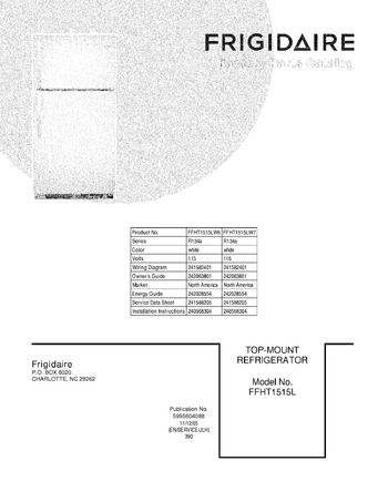 Diagram for FFHT1515LW7