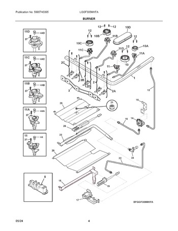 Diagram for LGGF305MKFA