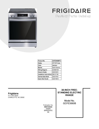 Diagram for GCFE3060BFC