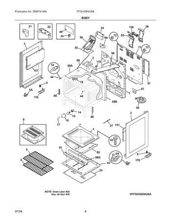 Diagram for FFGH3054USB