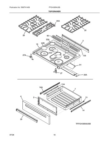 Diagram for FFGH3054USB