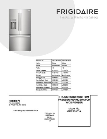 Diagram for GRFS2853AD0