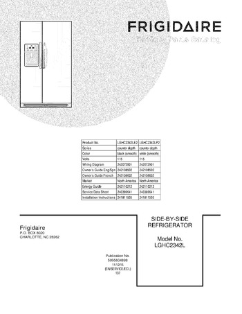 Diagram for LGHC2342LE2