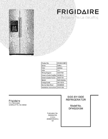 Diagram for DFHS2313MF3