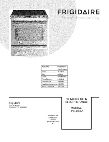 Diagram for FPES3085KFE