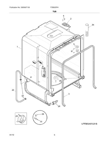 Diagram for FDB520RHB3B