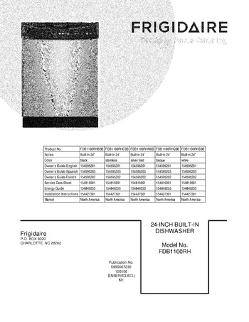 Diagram for FDB1100RHC3B