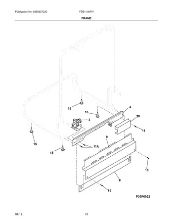 Diagram for FDB1100RHC3B