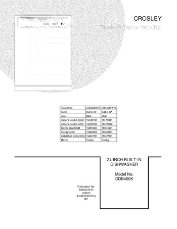 Diagram for CDB400KW1B