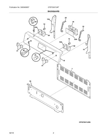 Frigidaire 316047707 Range