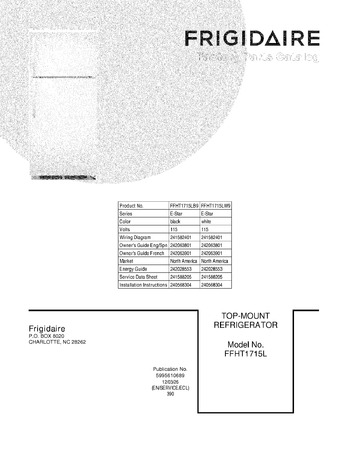 Diagram for FFHT1715LW9