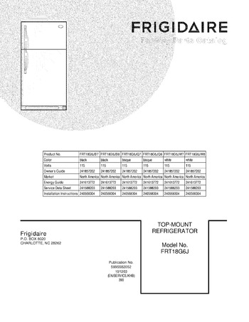 Diagram for FRT18G6JB7