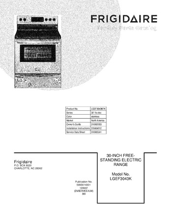 Diagram for LGEF3043KFK