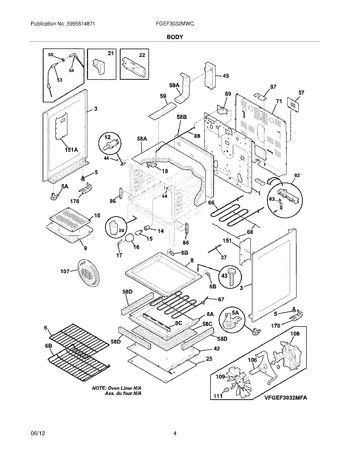 Diagram for FGEF3032MWC