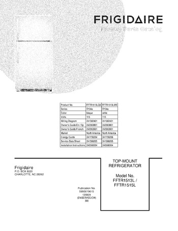 Diagram for FFTR1513LW9