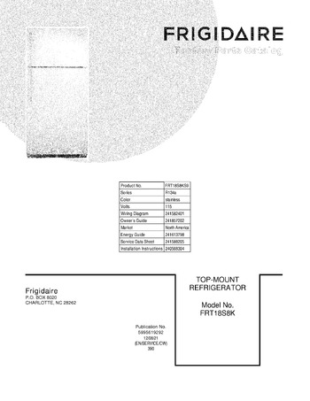 Diagram for FRT18S8KS9