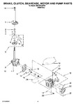 Diagram for 04 - Brake, Clutch, Gearcase, Motor And Pump Parts