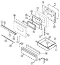 Diagram for 03 - Door/drawer (ser. Pre. 10-14)