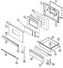 Diagram for 03 - Door/drawer (ser. Pre. 15)